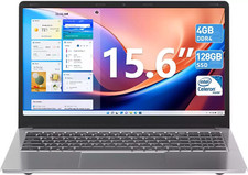 SGIN Laptop 4GB RAM 128GB SSD 15.6 Intel Cele...