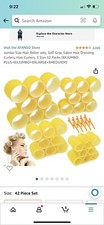 Jumbo Size Hair Roller sets Self Grip Salon Hair Dressing Curlers Hair Curler...