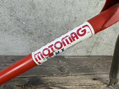 Mongoose Motomag Bmx Frame And Tange Fork 20” Vintage Old School Bmx Red - Picture 7 of 22