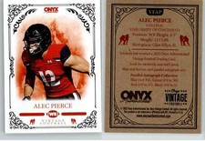 Alec Pierce 2022 Onyx Vintage Football VFAP Cincinnati Colts RC Rookie