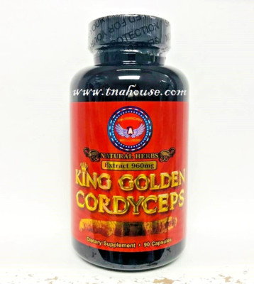King Golden Cordyceps Extract 960mg Dietary Supplement 90 capsules