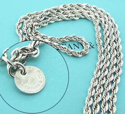 アクセサリー Tiffany & Co 925 . Tiffany & Co. 926 Sterling Silver Twisted 2.5mm Rope Cable