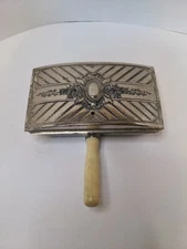 Vintage Silver plate Silent Butler Table Sweeper Crumb Catcher 