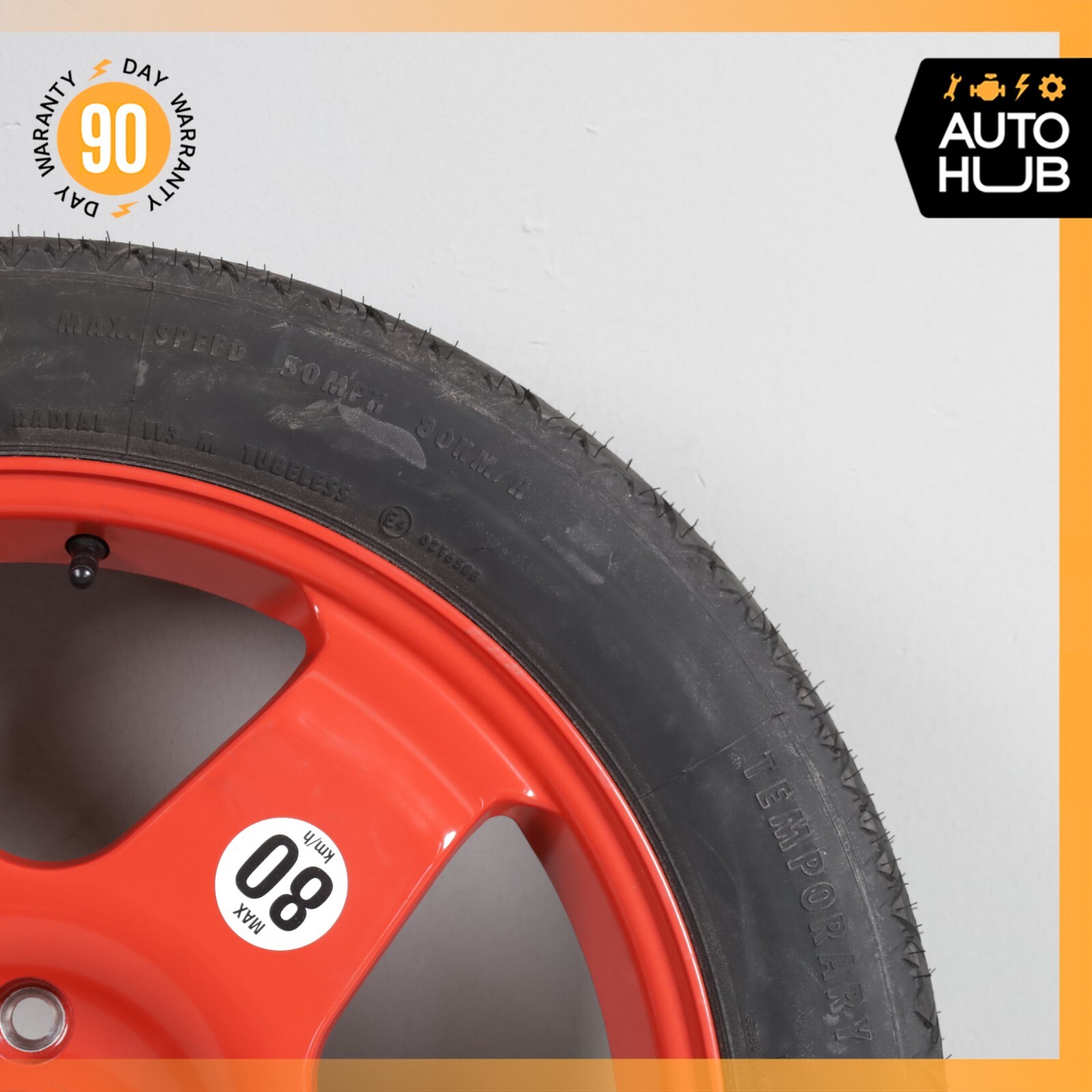 03-13 Bentley Continental GT Emergency Spare Tire Wheel Donut Rim 19 19" OEM 53k