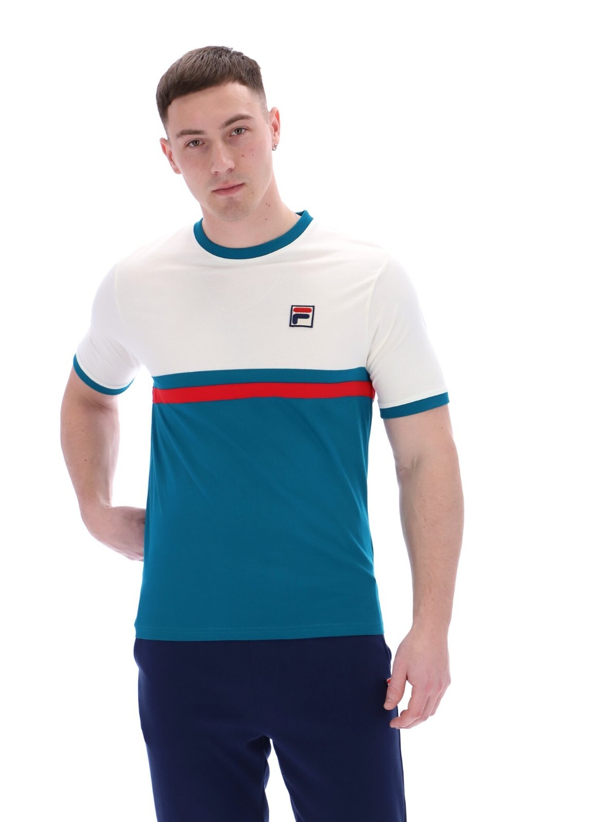 T shirt uomo girocollo manica corta Randy Essentials Fila vintage nuova estiva top