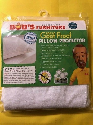 Bob S Furniture Goof Proof Queen Size Pillow Protector Pillowcase