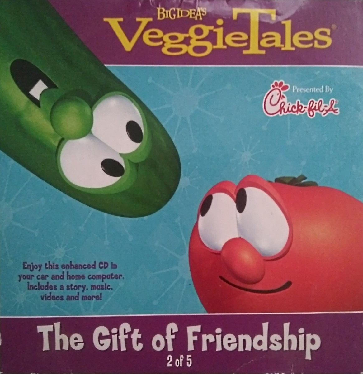 RARE Veggie Tales The Gift Of Friendship Vol 2 Of 5 CD Chick Fil A