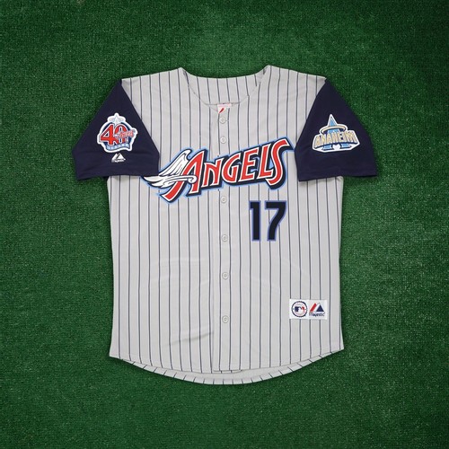 Darin Erstad 2000 Anaheim Angels Men's Home/Road/Alt Jersey w/ 40th Patch - Picture 9 of 17