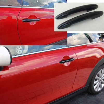 TÜRGRIFF VERKLEIDUNGEN HOCHGLANZ SCHWARZ FÜR MINI ONE COOPER F56 F57 AUFKLICKBAR
