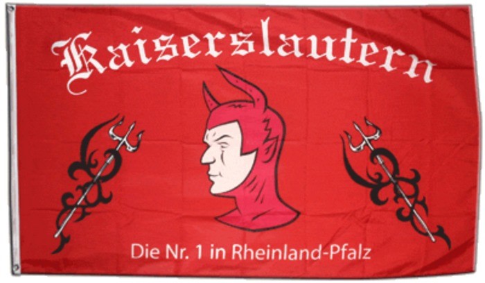 U24 Drapeau Kaiserslautern Courbe Occidentale 90 X 150 Cm