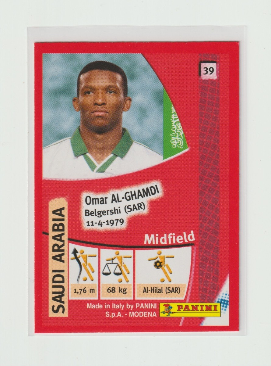 PANINI 2002 FIFA WORLD CUP COCA-COLA No.39 [ OMAR AL-GHAMDI
