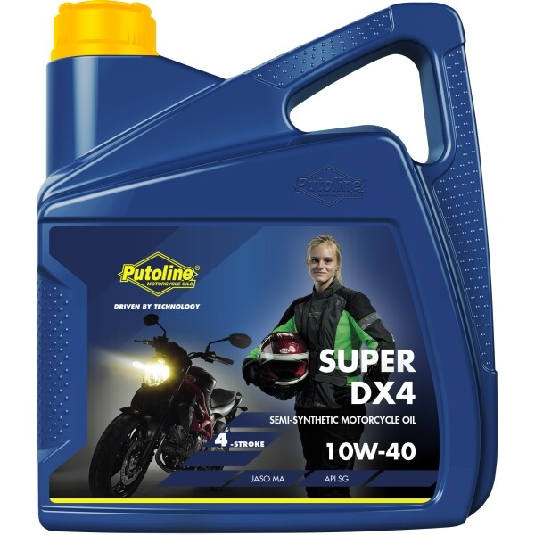 4 L Caraffa Putoline Super dx4 10w-40 Moto Motore Ricambi