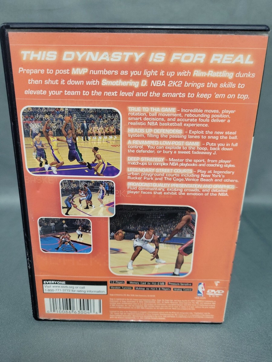 NBA 2k2 Playstation 2 PS2 Game Disc & Case Tested | eBay