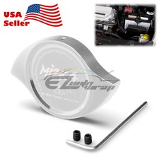 Silver Billet Aluminum Radiator Protector Pressure Cap Cover High Performance