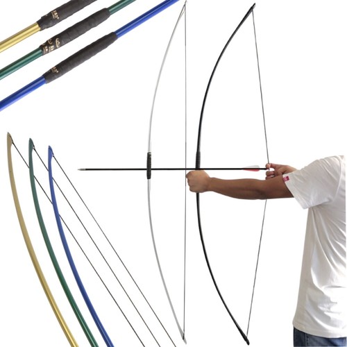 Arco largo inglés tiro con arco 67" 25-120 lb recto tradicional caza ambidiestro - Imagen 1 de 18