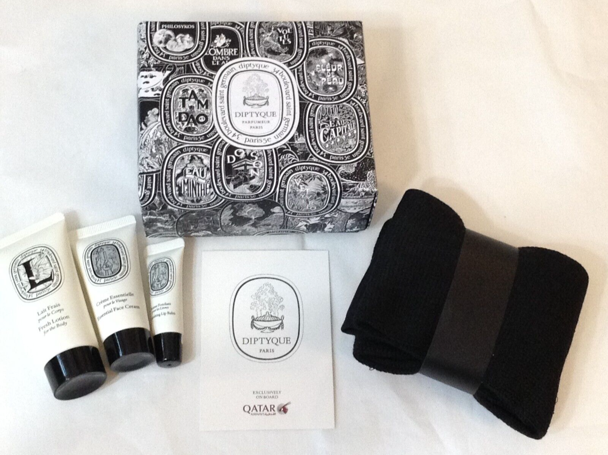 Diptyque Parfumeur Paris Travel Kit Qatar Airways business class 