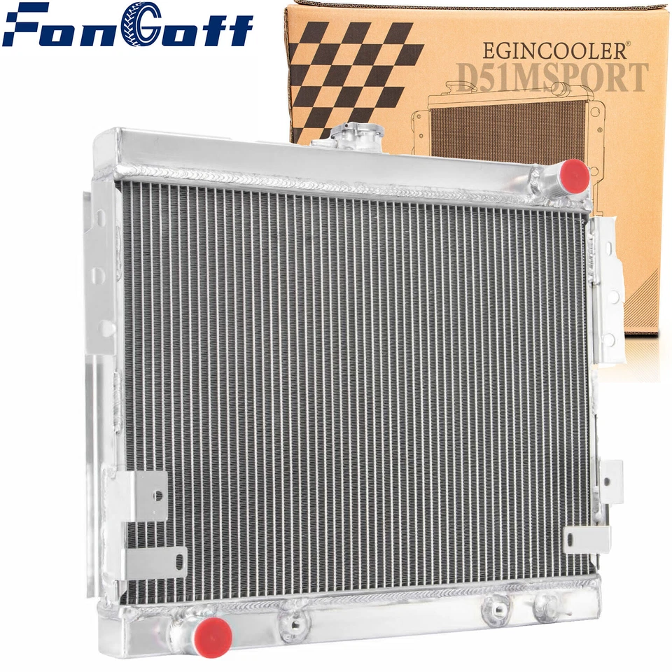 4 Rows Radiator For 1975-1978 76 77 Ford Mustang II Ghia Base 5.0L V8 Engine - Image 2 of 4