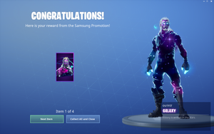 image is loading fortnite galaxy skin with 25 skins full access - skin fortnite samsung s8