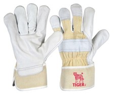 (1 para = 2,38€) 3 pary rękawiczek ze skóry bydlęcej Richard Leipold 1336 Tiger