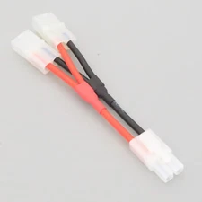 Parallel Wire Tamiya 1 Female to 2 Male Y cable 14AWG 5+5CM Adapter Hobby Toy