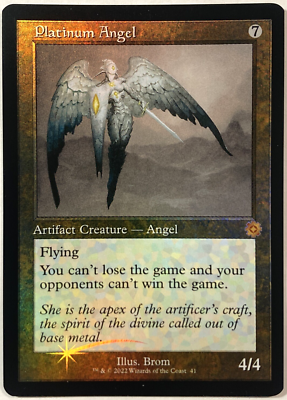 MTG Platinum Angel (Foil) The Brothers' War: Retro Frame Artifacts