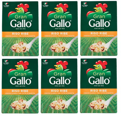6x Gran Gallo Riso Ribe,Italienischer Reis, ideal für jede Art von Rezept,500g