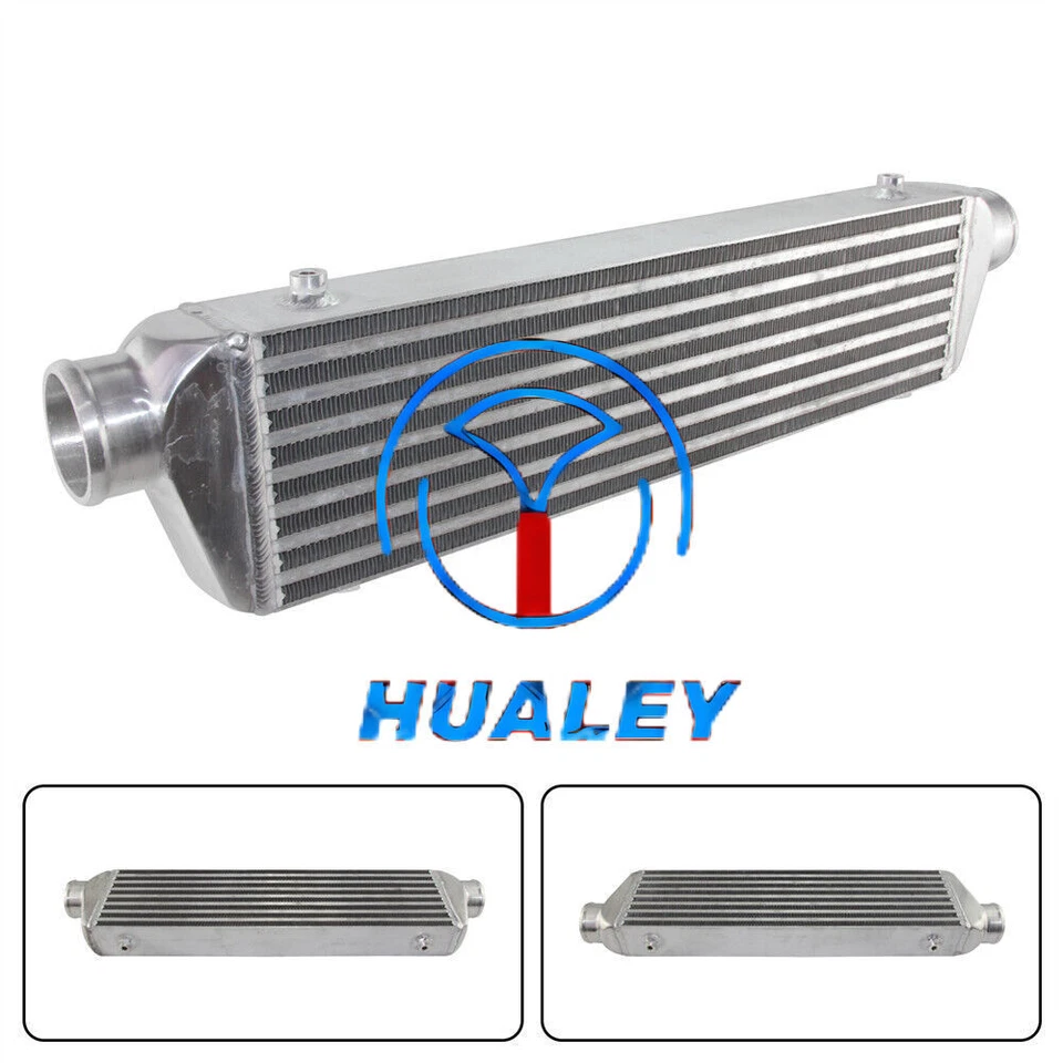 2.2" UNIVERSAL 27''x6.5''x2.5'' TURBO MONTAJE FRONTAL ALUMINIO INTERCOOLER Tubo y Aleta Foto 3 de 4