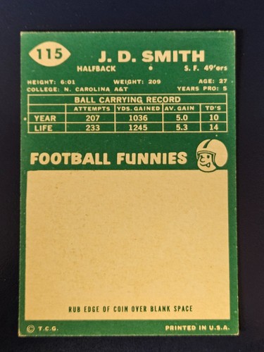 Tarjetas de fútbol americano Topps 1960 completan tu conjunto que elijas elegir cada una #1 - 132 - Imagen 195 de 229
