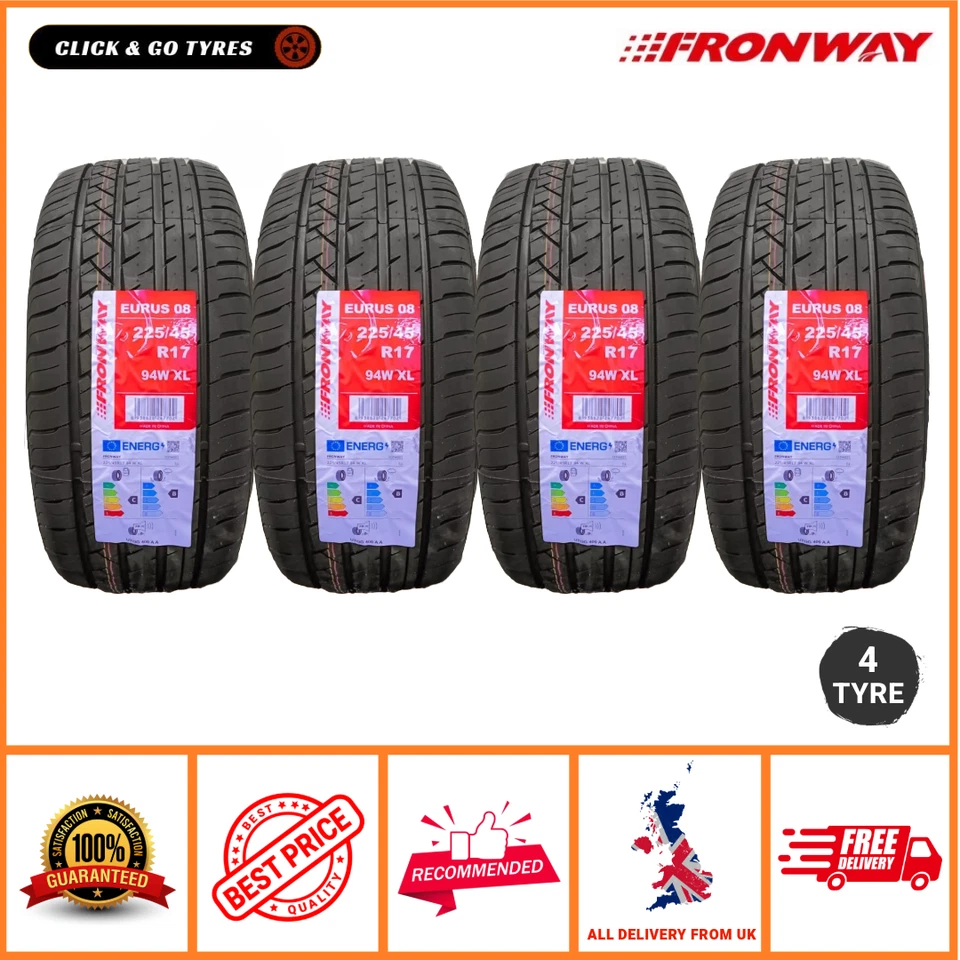 4 x 225/45R17 Fronway Eurus 08 94W XL Tyre - High Performance 2254517 225 45 17
