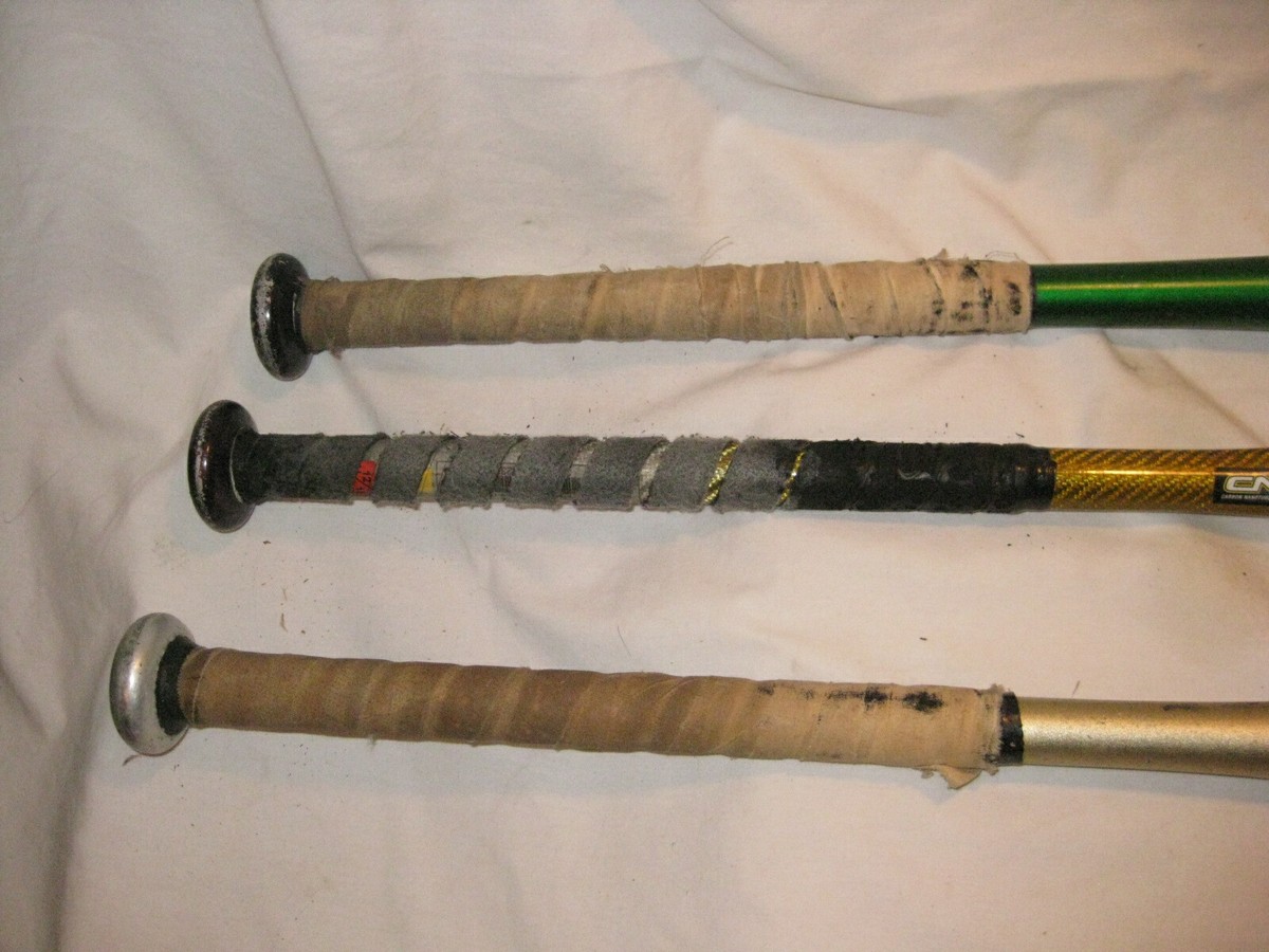 3 used metal baseball bat LouisvilleTPX Omaha Gold Easton