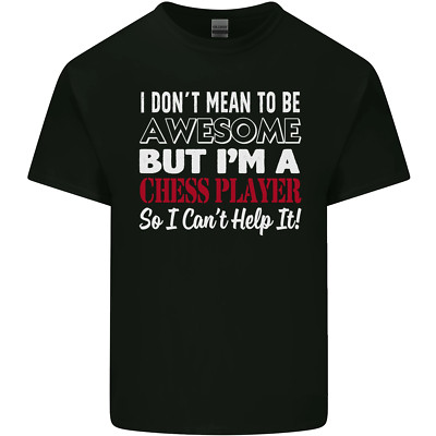 I Don't Mean to Be Schachspieler Kinder T-Shirt Jungen Mädchen