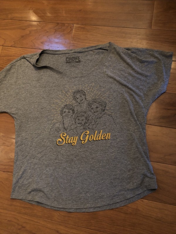 The Golden Girls Stay Golden Women's Photo Crop T-Shirt Size Large