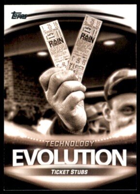 2019 Topps Baseball #ET-1 Ticket Stubs/Digital Mobile Ticket Evolution
