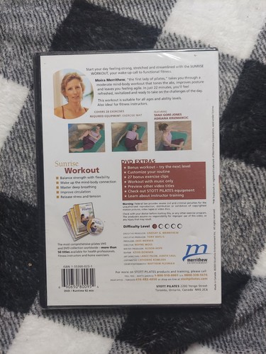 Sunrise Workout (DVD, 2006) Brand New Factory Sealed Health Fitness Yoga Pilates - Picture 2 of 2