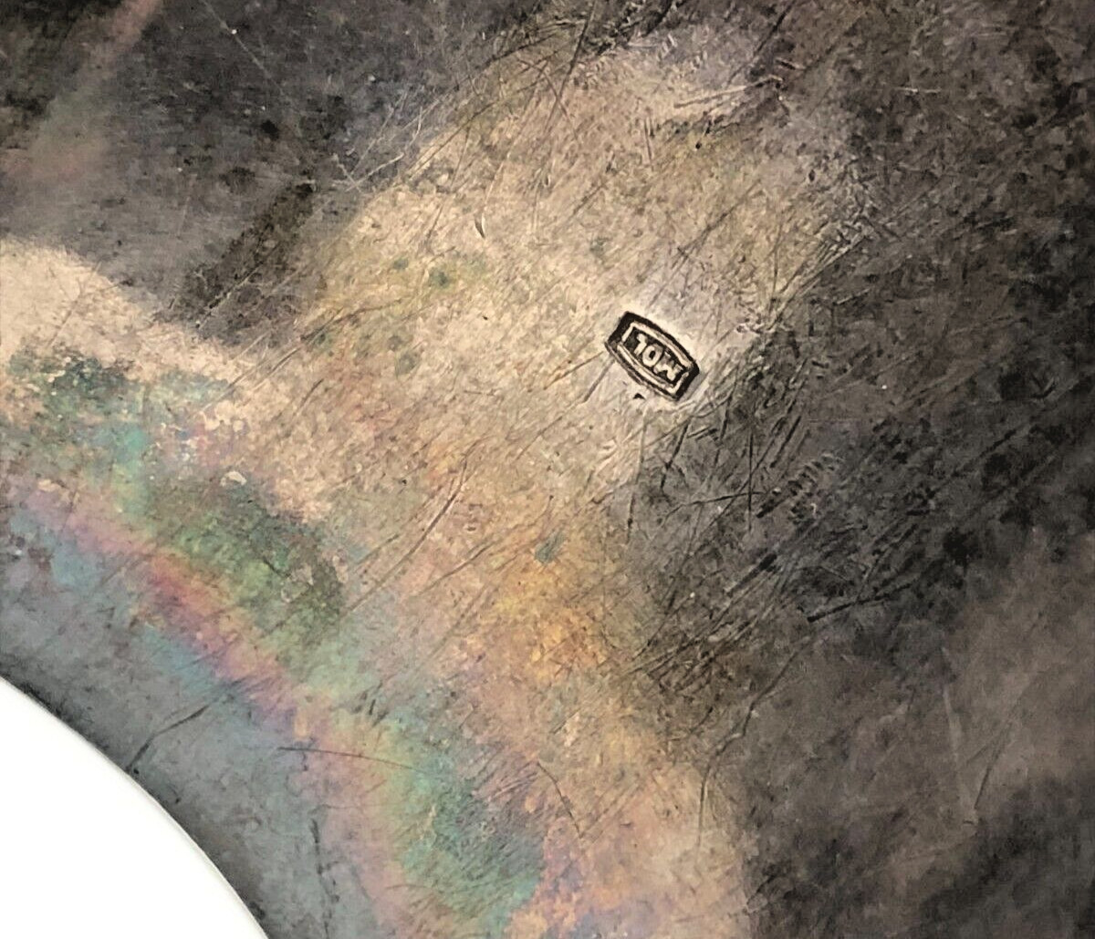 Vintage Solid Silver-Plated Cuff Bracelet MOL - image 3