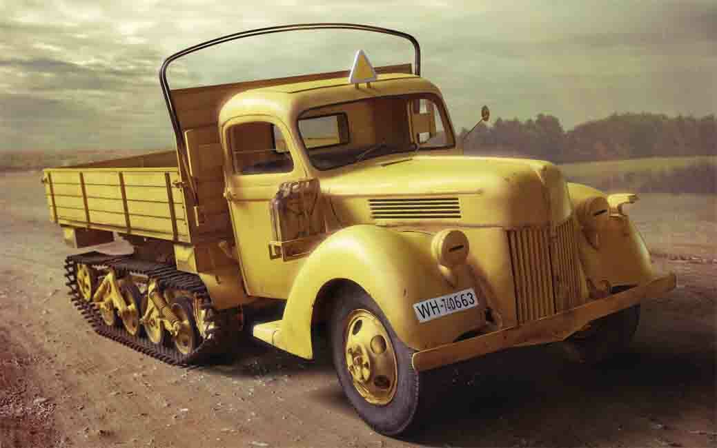 V3000s/ss M sd.kfz.3b Maultier, Wwii German Semi-tracked Truck 1:35 Model Kit