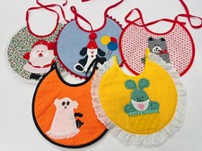 Handmade Baby Bibs Set Colorful Cute with Halloween  Christmas Bibs BIN 28
