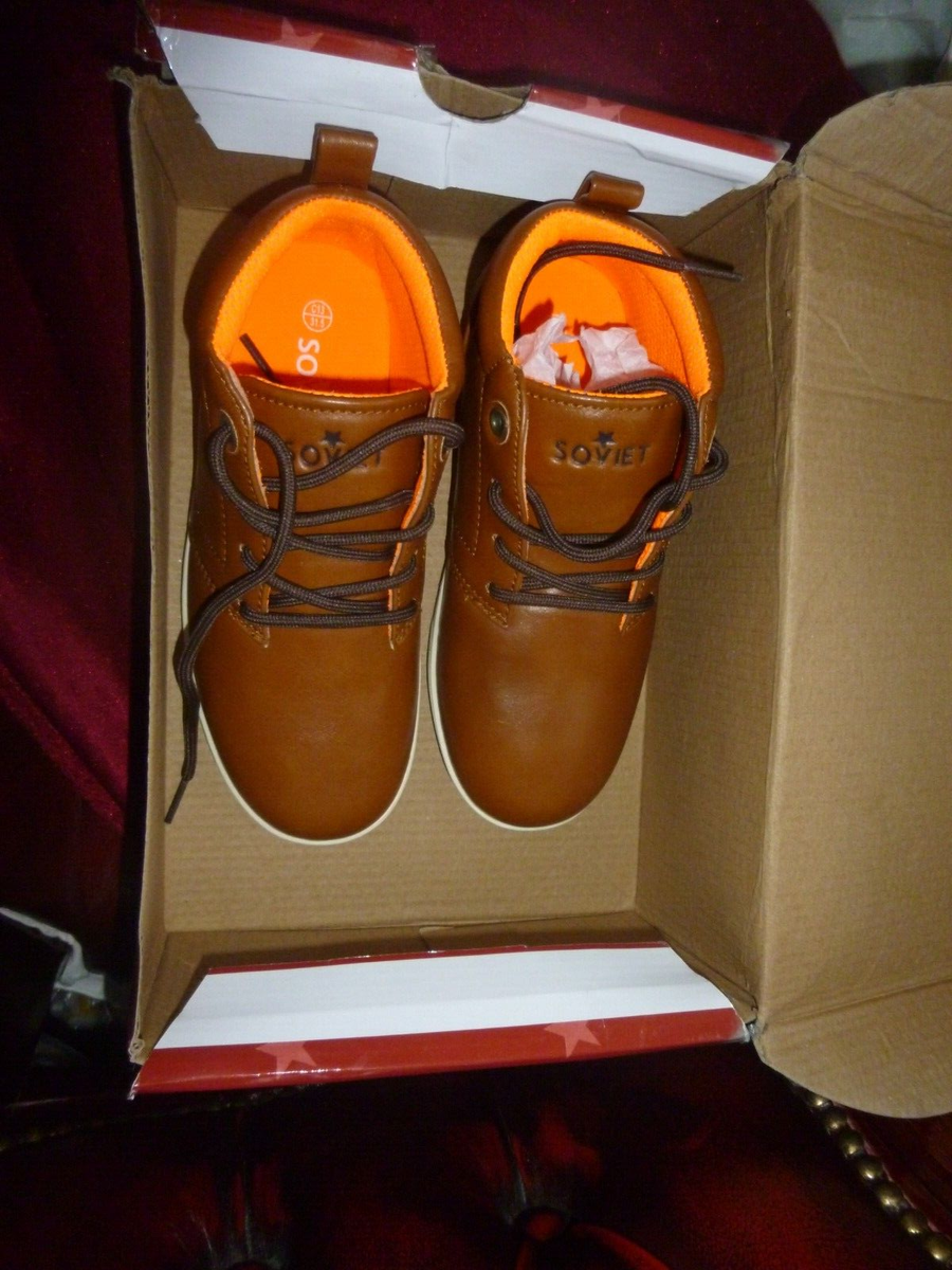 Soviet Whitehall Mid Chukka Boots Tan Brown Infant UK 13 EUR