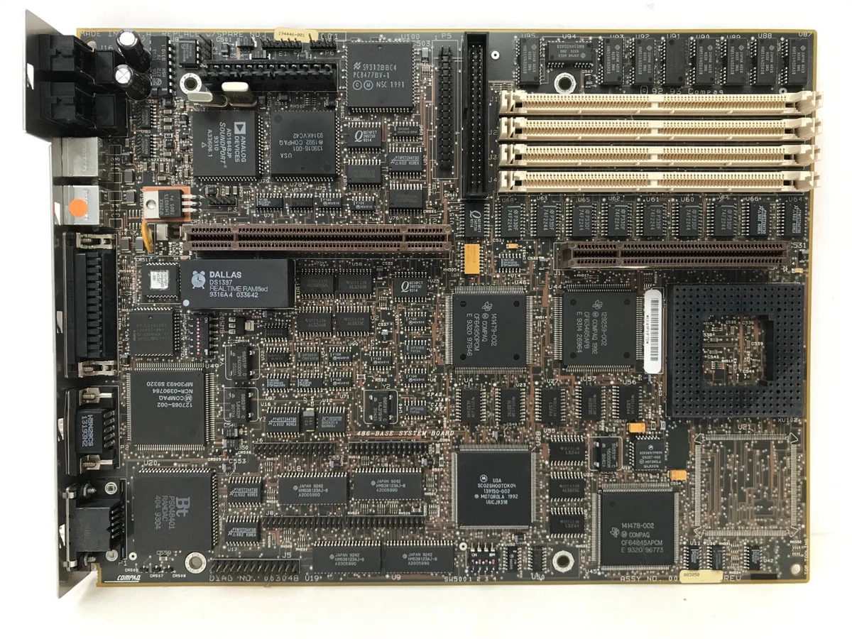 Carte Mère Vintage Siemens HYM91000S – Processeur Intel I486 DX UL – Occasion