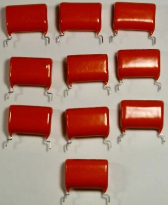 1.0uf 400V 10% 1/400V Phillips MKT Orange Drop Capacitor PC Leads Quantity 10