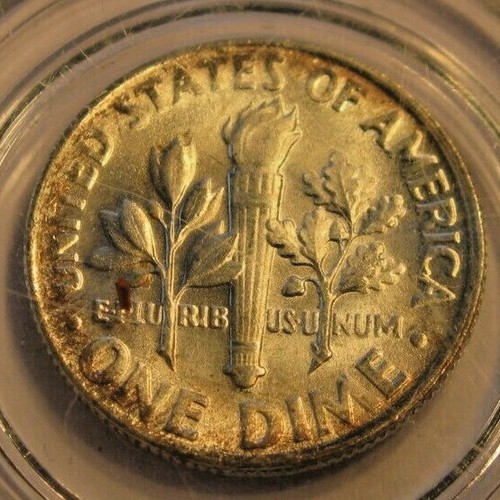 RARE! Red Hair Roosevelt 1964-D 10c - Picture 2 of 2