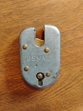 Vintage USPS Post Office Mail Bag Pouch Padlock U.S. Mail No Key