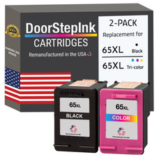 DoorStepInk Compatible Ink Cartridges For HP 65XL Black / Color Variation-USA
