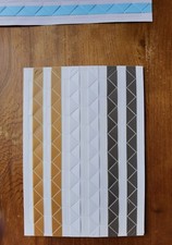 Gold, white & silver gray/grey decorative photo corners. scrapbooking journaling