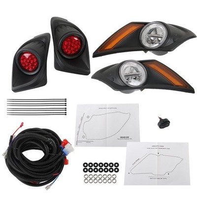 Golf Cart LED Headlight Taillight Light Kit Set For Yamaha Drive2 2017-Up