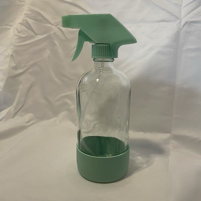 Glass Spray Bottle With Silicone Sleeve 16Oz Reusable Clear Empty Mist Spray