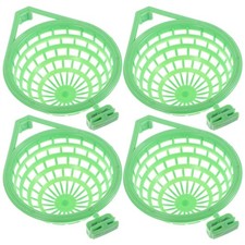 4 Pcs Plastic Hollow Out Bird Nest Hanging Nest for Birds Parrot Supplies