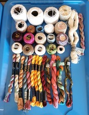 Crochet Yarn Bundle Cotton Perle Thread Coats Anchor DMC Stef Francis