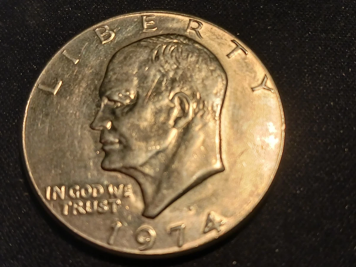 曾流通未经认证1974 艾森豪威尔美元硬币(1971-1978) | eBay