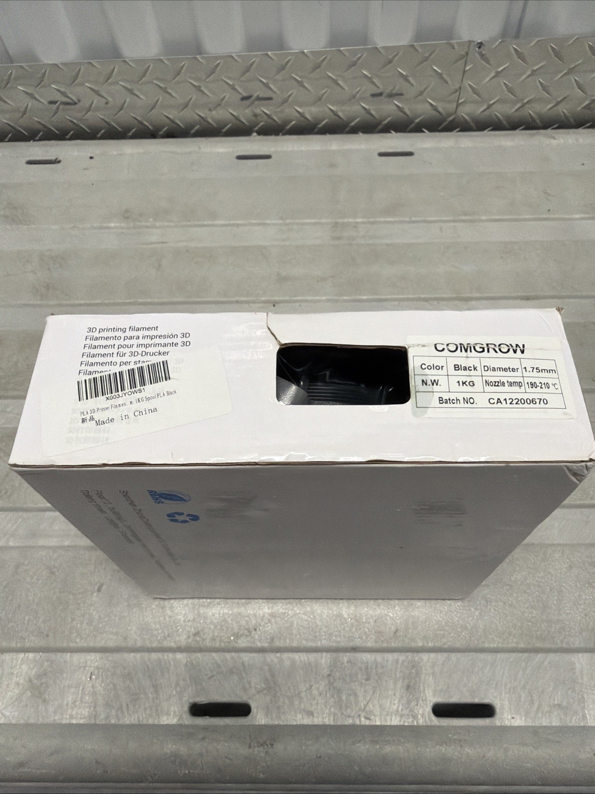 Comgrow 3D printer filament - Black 1.75mm